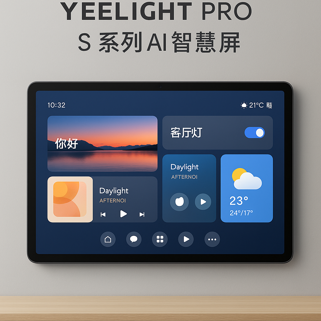 面壁智能与Yeelight联合发布了Yeelight Pro S 系列 AI 智慧屏