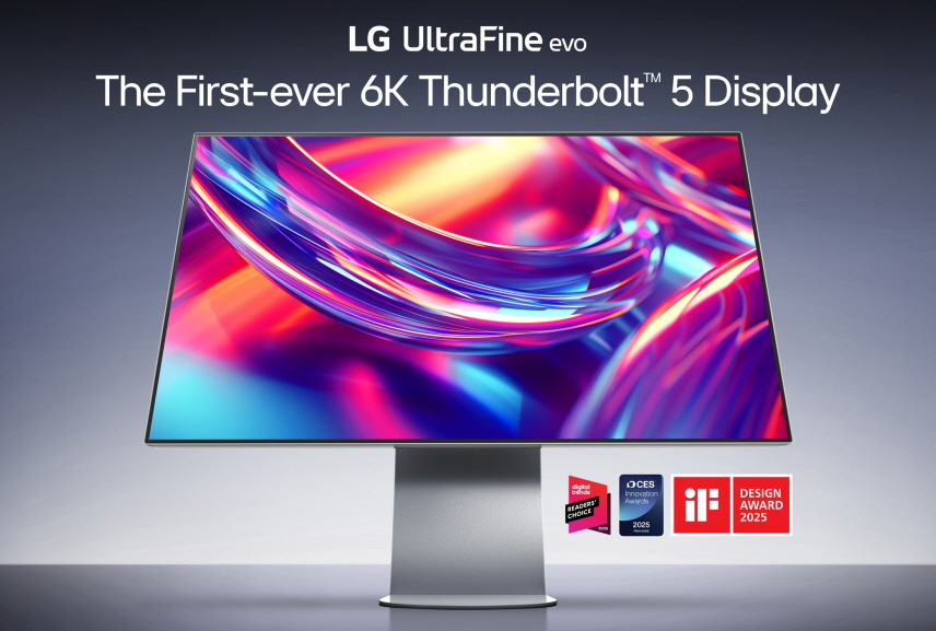 LG 推出全球首款搭载 Thunderbolt™ 5 接口的 6K 专业创作者显示器