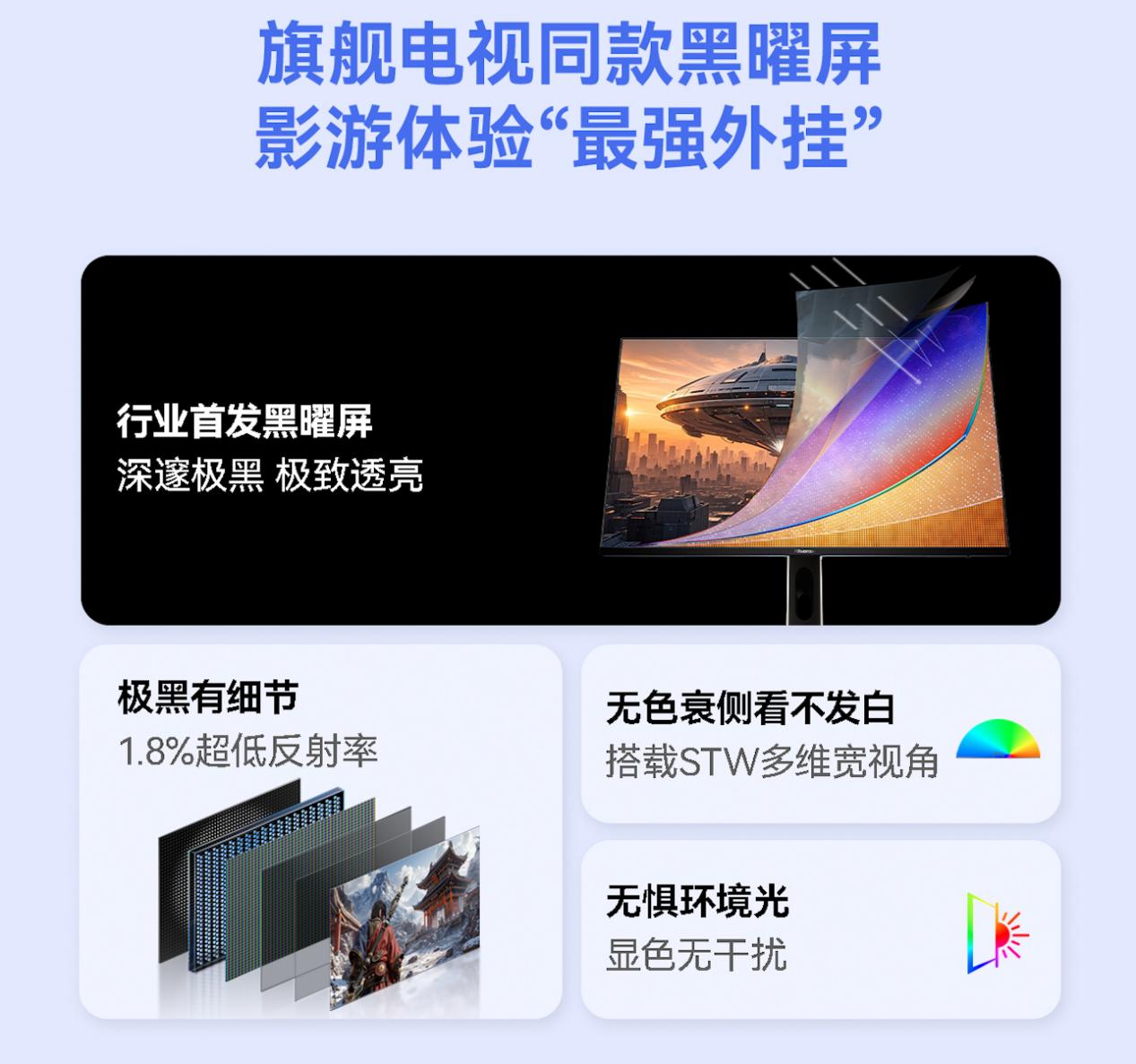 海信发布旗舰显示器GX:三大电视同源技术,新品首发价4399元 海信发布旗舰显示器GX:三大电视同源技术,新品首发价4399元