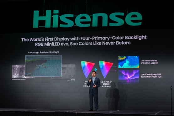 海信CES发布全新一代RGB-Mini LED，全球首创玲珑4芯真彩背光
